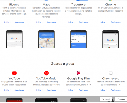 Tutti i prodotti Google