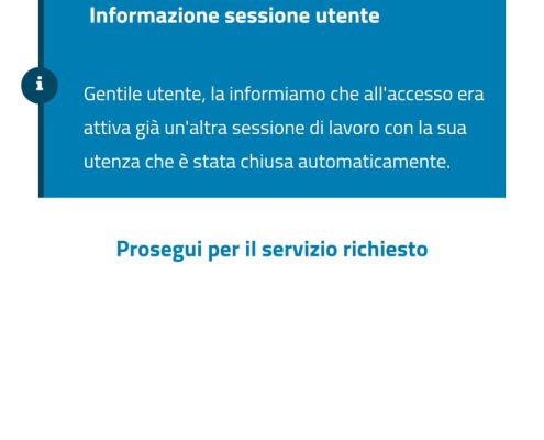 Messaggio crptico sul sito dell'INPS