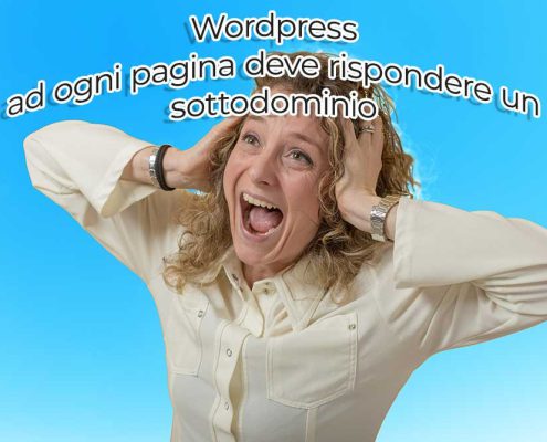 Wordpress – Ad Ogni Pagina Deve Rispondere Un Sottodominio