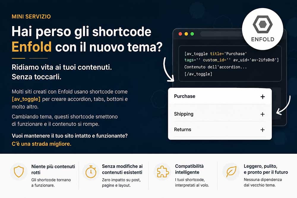 Hai Cambiato Tema Wordpress E Sono Rimasti Vecchi Shortcode Nel Sito?