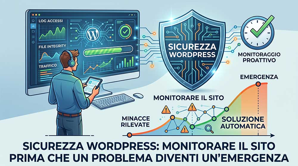 Sicurezza Wordpress: Monitorare Il Sito Prima Che Un Problema Diventi Un’emergenza