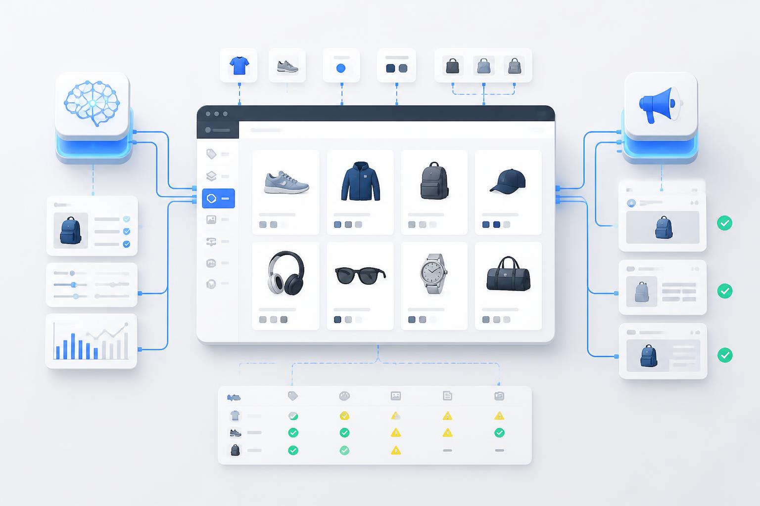Controllo tecnico dei dati di un feed ecommerce destinato a Merchant Center e Google AI Mode