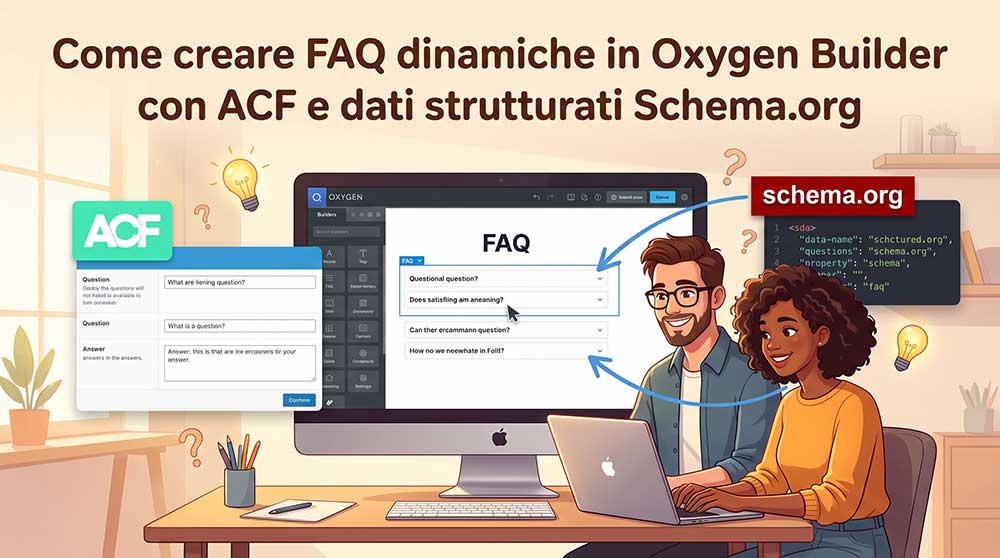Come Creare Faq Dinamiche In Oxygen Builder Con Acf E Dati Strutturati Schema.org
