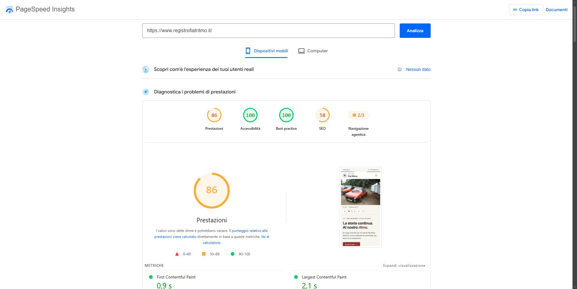 Un Sito Wordpress Per Il Registro Nazionale Fiat Ritmo